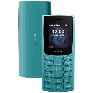 Nokia All-New 105 (Dual Sim 1000 mAh Battery, 1.8 Inch Display, Cyan)