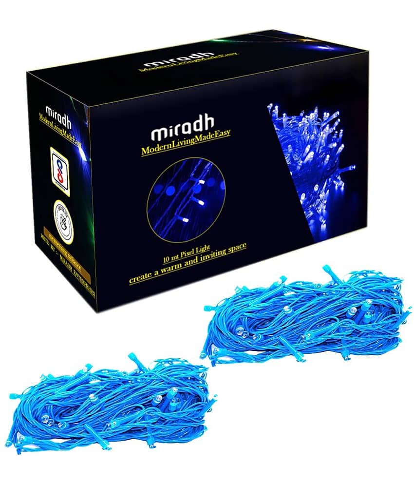 MIRADH - Blue 10Mtr String Light ( Pack of 2 )