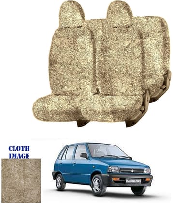 Maruti 800 Beige 5 Seater Car Seat Cover