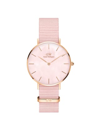 Daniel Wellington Mother of Pearl Pink Dial Women Analogue Watch - DW00100515-Pink
