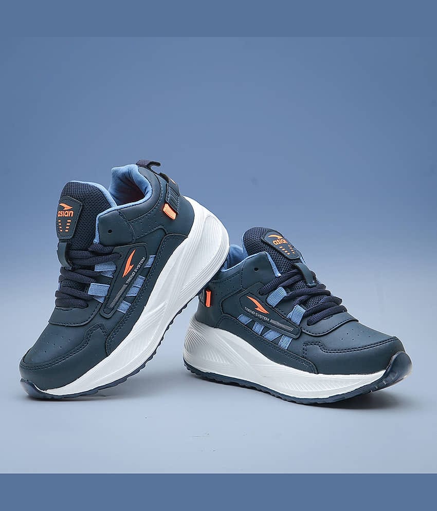 ASIAN - Navy Boy's Running Shoes ( 1 Pair )