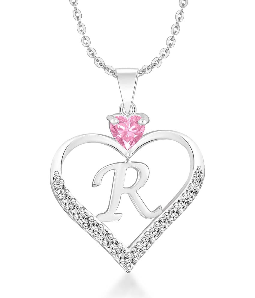 HEER COLLECTION - Pink Pendant ( Pack of 1 )