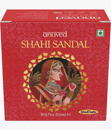 Anuved Beauty pure Sandalwood for Soft & Glowing Skin Bathing Bar for All Skin Type ( Pack of 6 )