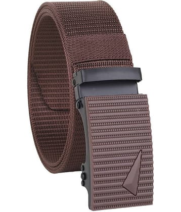 Clock21 - Brown Canvas Men's Casual Belt ( Pack of 1 )