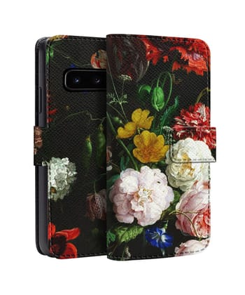 Colorful Floral Pattern Flip Case for Samsung-Samsung Galaxy S10