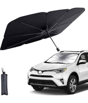 GEEO Car Sun Shade Windshield Cover, Umbrella Windshield Sun Shade for Car Front Window，Sun Protection & Heat Insulation Foldable Sun Shade，Full Cover Sun Shade for Most Vehicles