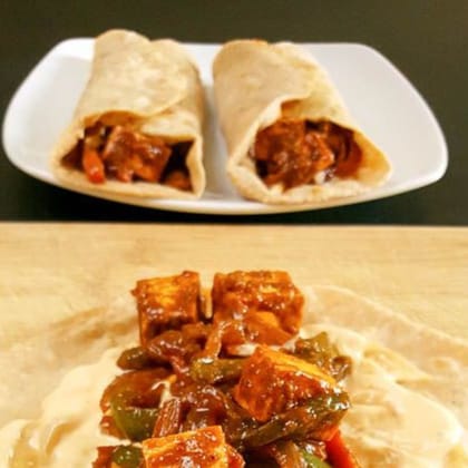 Chilli Paneer Roll Chilli Paneer Roll