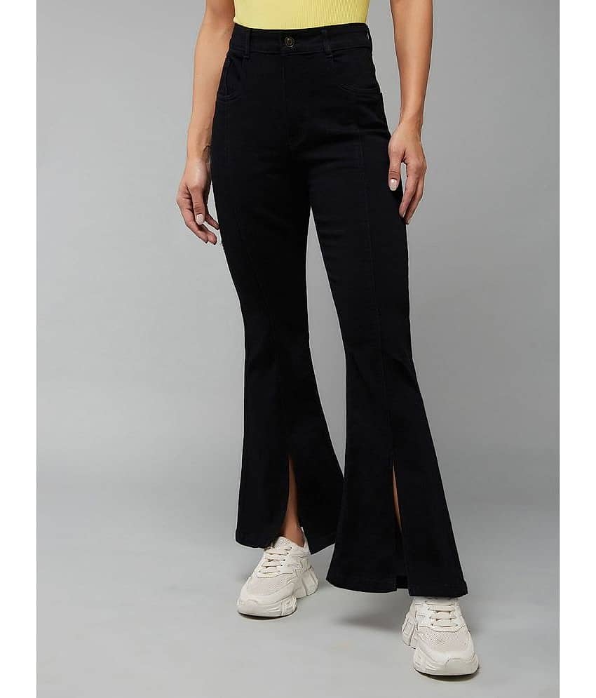 Miss Chase - Black Denim Bootcut Women's Jeans ( Pack of 1 )