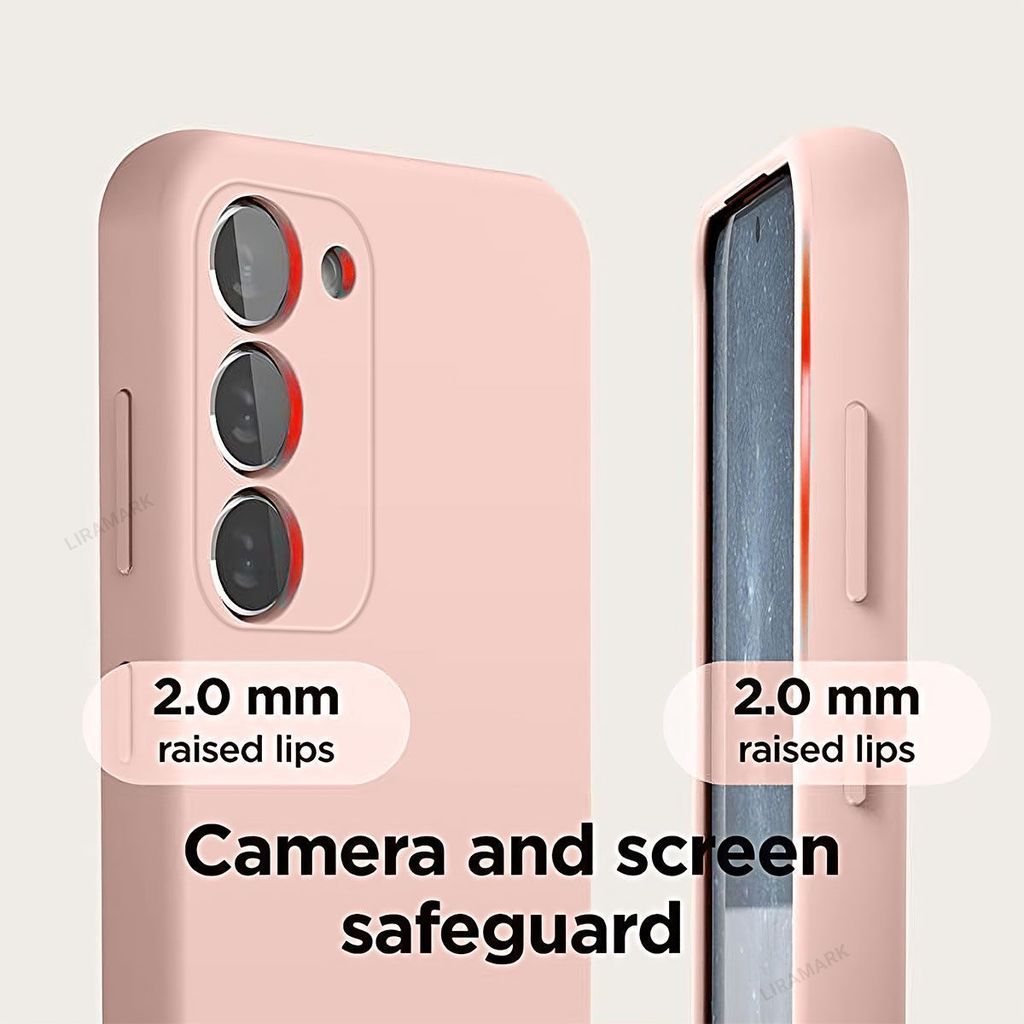 LIRAMARK Liquid Silicone Soft Back Cover Case for Samsung Galaxy S23 Plus 5G