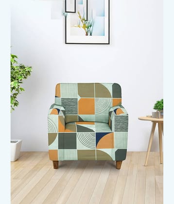 Cortina 1 Seater Polyester Sofa Cover ( Pack of 1 )