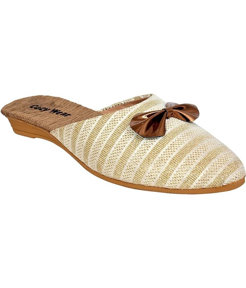 Cozy Wear Cream Women's Mules
