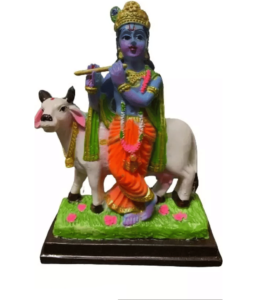 PAYSTORE Resin Lord Krishna Idol ( 5 cm )