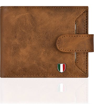 GIOVANNY - Faux Leather Tan Men's Regular Wallet ( Pack of 1 )