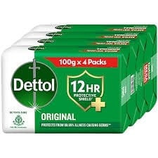 Dettol Original Soap Bar Combo Pack 400G(100*4)