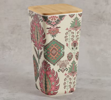 India Circus Mystifying Dazzle Large Bamboo Jar