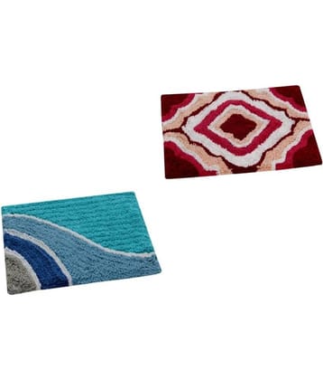 Aazeem Multi Set of 2 Anti-skid Door Mat