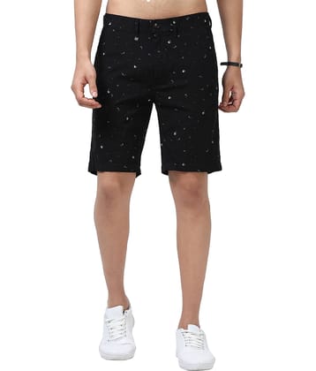 Cool Colors Black Cotton Men's Shorts ( Pack of 2 )