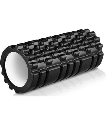 Foam Roller - High Density Exercise Roller for Deep Tissue Muscle Massage, Muscle and Back Roller for Fitness, Physical Therapy, Yoga and Pilates, Gym Equipment (Black), Pack Of 1