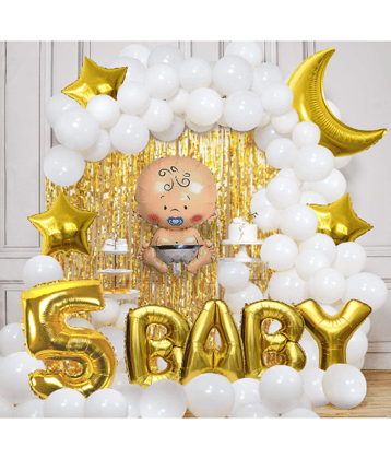 Jolly Party  5th Birthday Decoration Items For Boys - 59Pcs Fourth Birthday Decoration - 5th Birthday Party Decorations,Birthday Decorations kit