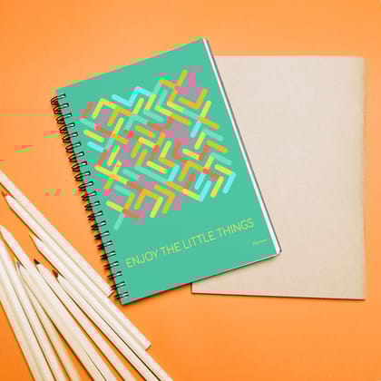 A5 I Hard Cover I Wiro Bound I192 Ruled Pages I 90 GSM , To List, Water tracker