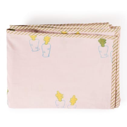 Hand Block Printed Cotton AC Dohar 60x90 Inches Soft Lightweight Everyday Blanket