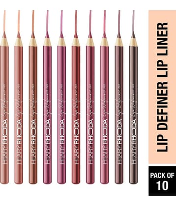 Hilary Rhoda Lip Liner Pencil Multi Pack of 10 93