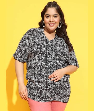 Oxolloxo Women's Viscose Rayon Regular Top ( Black )