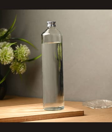 AFAST Water Milk Transparent Bottle Nude Glass Water Bottle 850 mL ( Set of 1 )