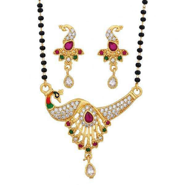 peacock magngalsutr with peacock earing