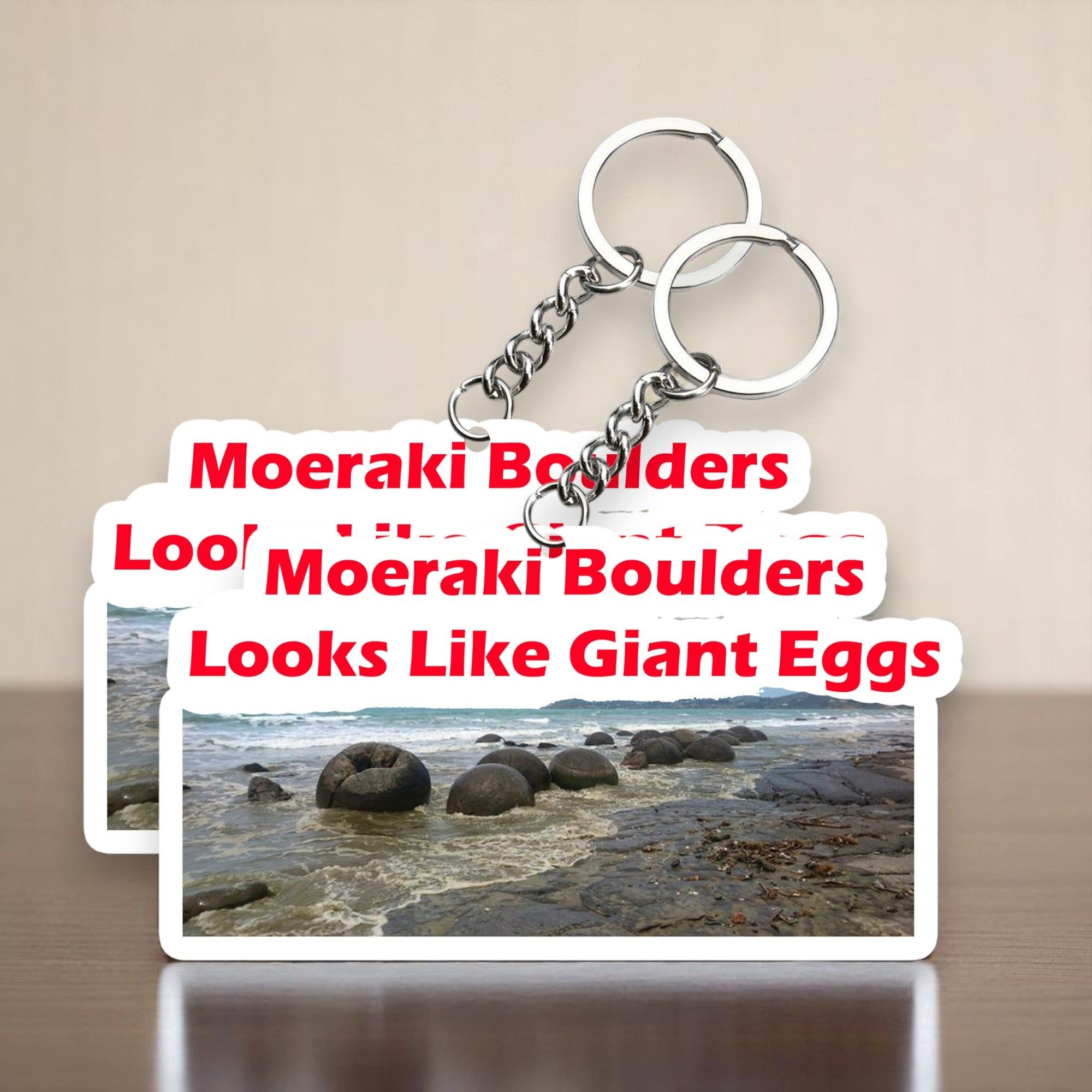 Like Giant Eggs Key Chain (Set of 2)