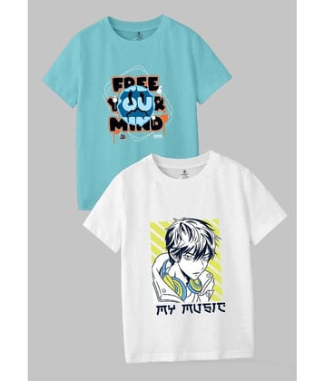 CODEZ Pack of 1 Boys Cotton Blend T-Shirt ( Multi Color )