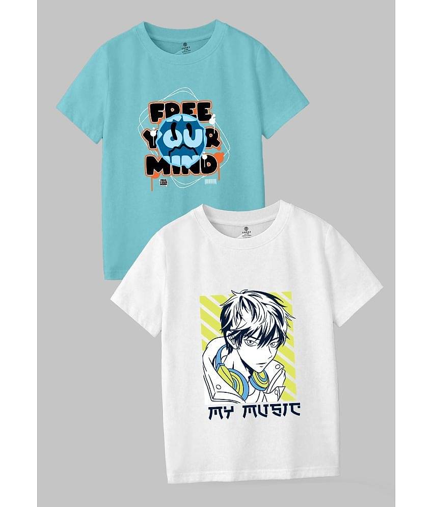 CODEZ Pack of 1 Boys Cotton Blend T-Shirt ( Multi Color )
