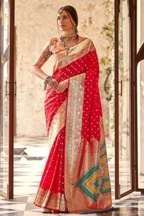Red Silk Saree