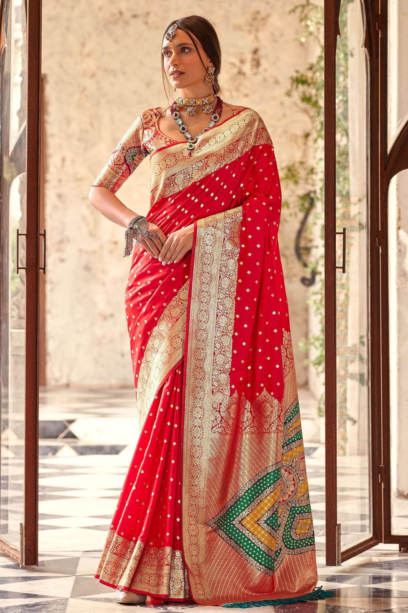 Red Silk Saree