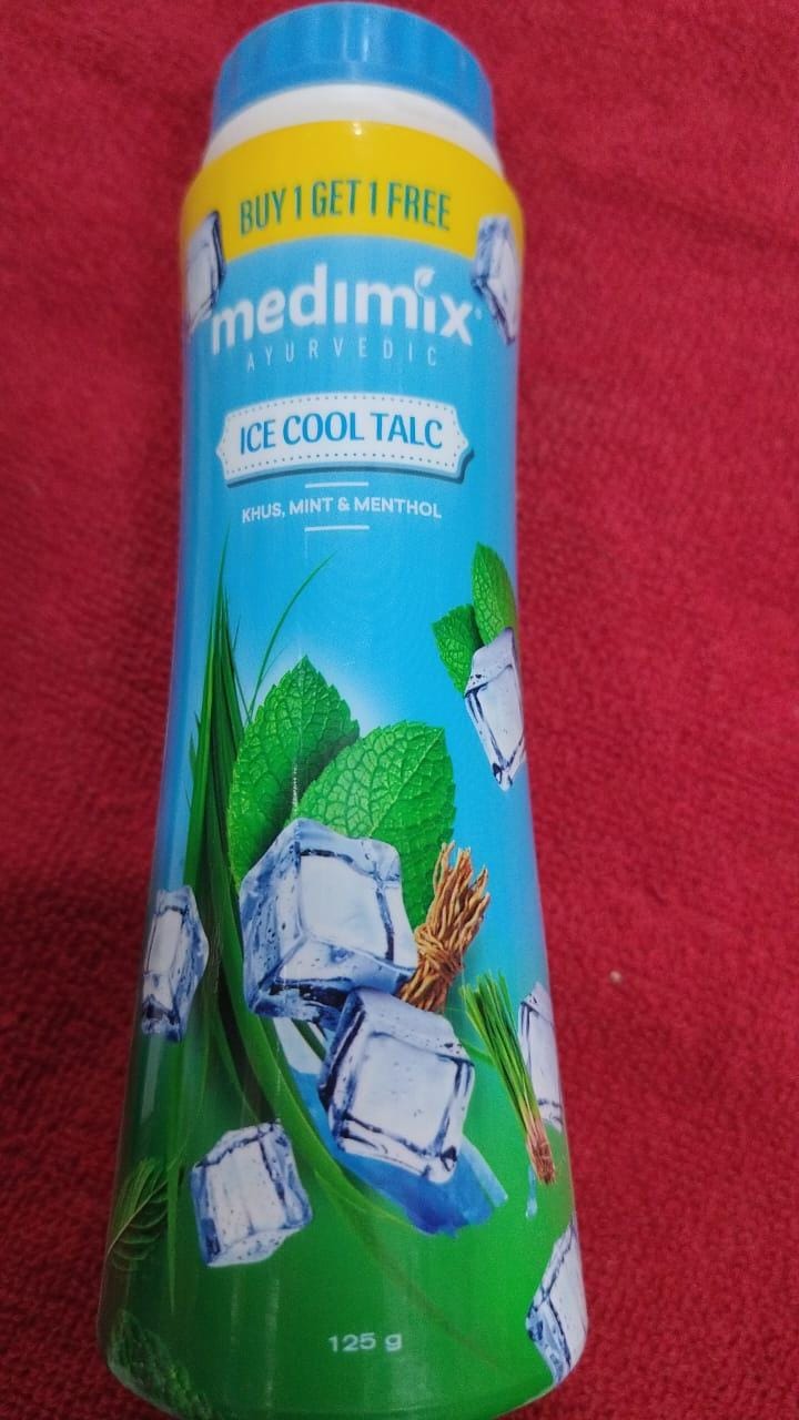 MEDIMIX ICE COOL TALC 125GM