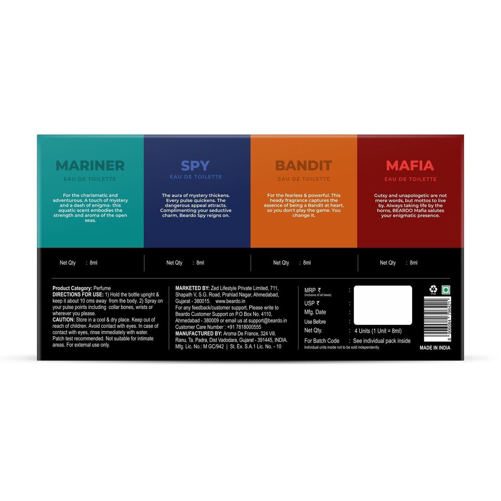 Beardo fragrances Giftset For Men