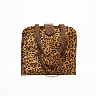 VARA Handbag For Women Leopard Print with Suede Straps, Fashion Tote Shoulder Bag Tote Bags For Womens Big Purses And Ha