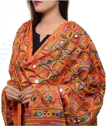 Raj Orange Chiffon Dupatta