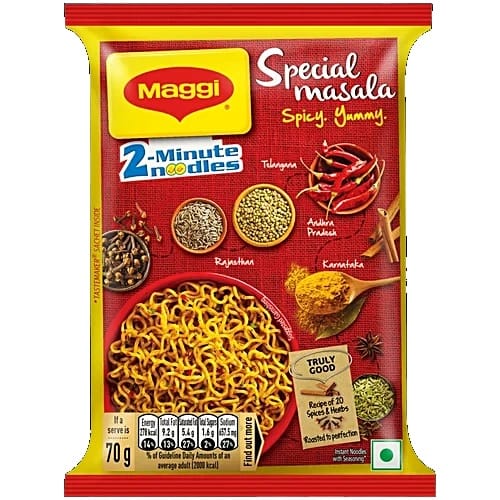 Maggi 2-Minute Special Masala Instant Noodles, 70 g