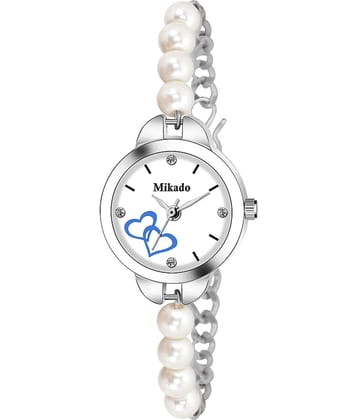Mikado - White Stainless Steel Analog Womens Watch