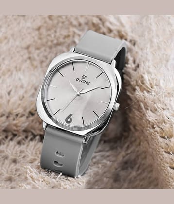 Dezine Dark Grey Silicon Analog Men's Watch