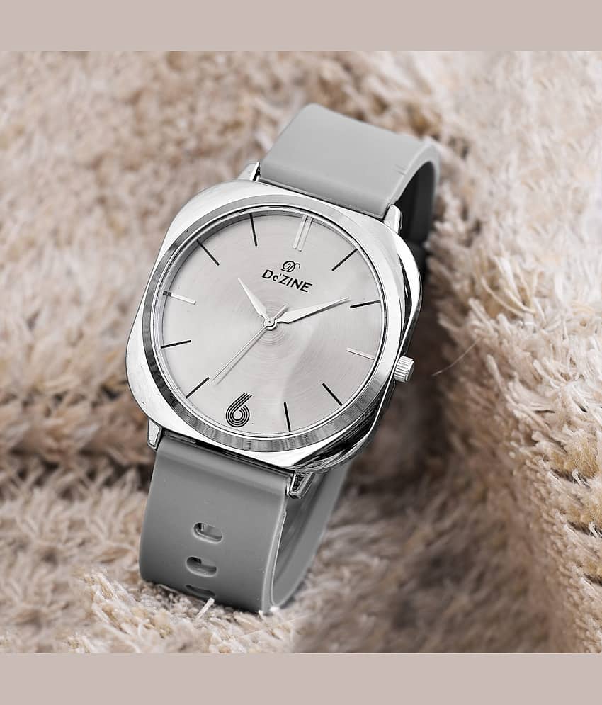Dezine Dark Grey Silicon Analog Men's Watch