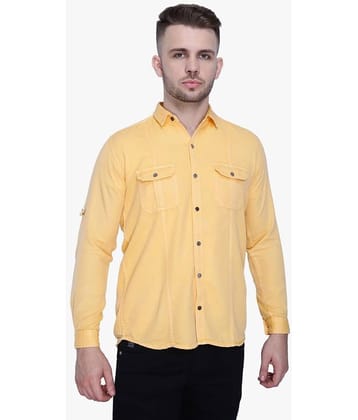 Kuons Avenue - Yellow 100% Cotton Regular Fit Men's Casual Shirt ( Pack of 1 )