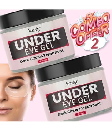 KURAIY Under Eye Gel for Dark Circle Treatment Face Gel for All Skin Types 100g Pack of 2