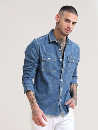 Classic Blue Mosaic Denim Voyager-S / Blue