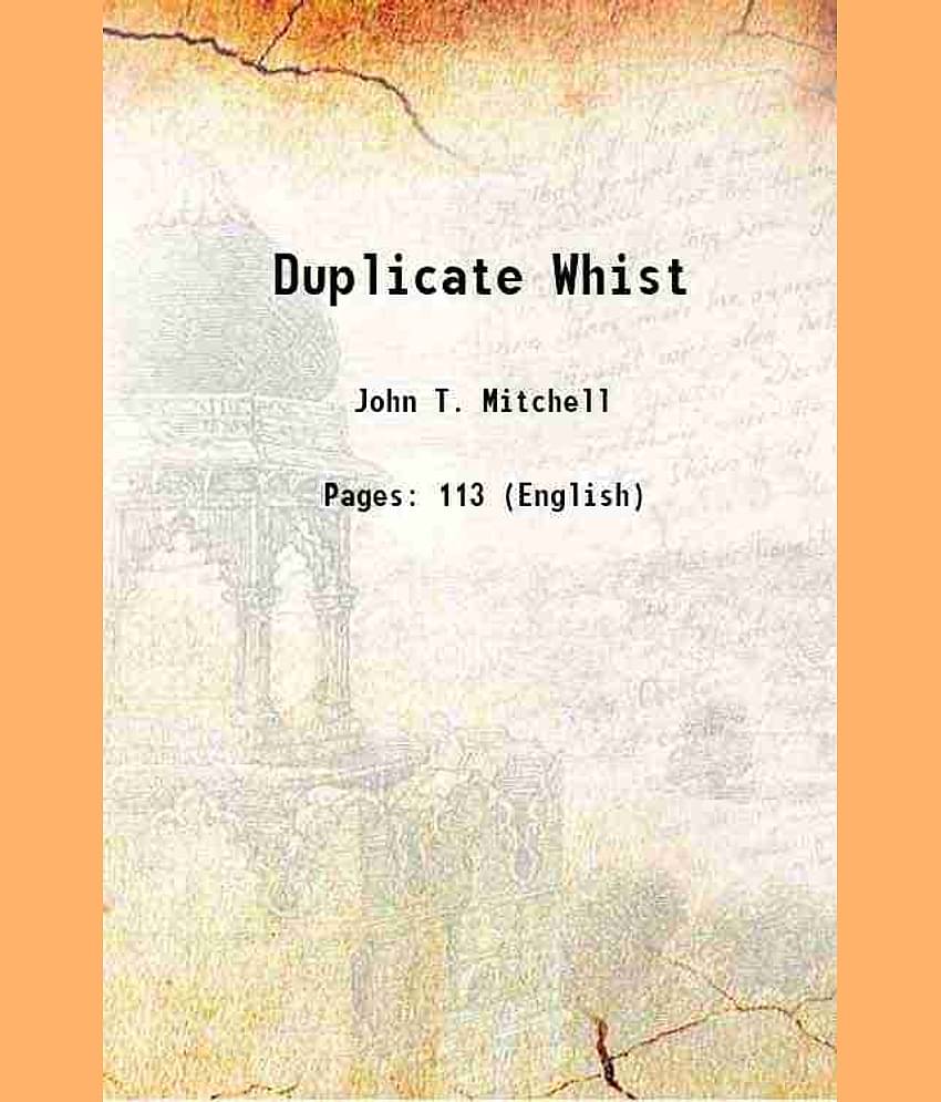 Duplicate Whist 1891 [Hardcover]