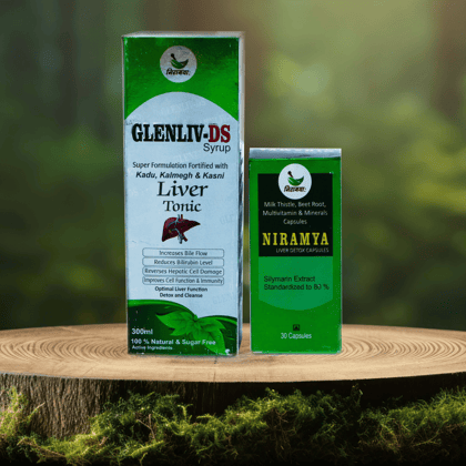 Glenliv Ds Syp + Niramya Liver Detox Cap Combo
