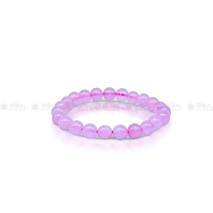 Rose Quartz Certified Healing Crystal Bracelet Infused with the gentle energy of Rose Quartz, this bracelet promotes unconditional love and compassion stnbr110
