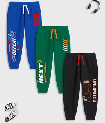 Trampoline Pack of 3 Boys Cotton Blend Trackpant ( Multicolor1 )