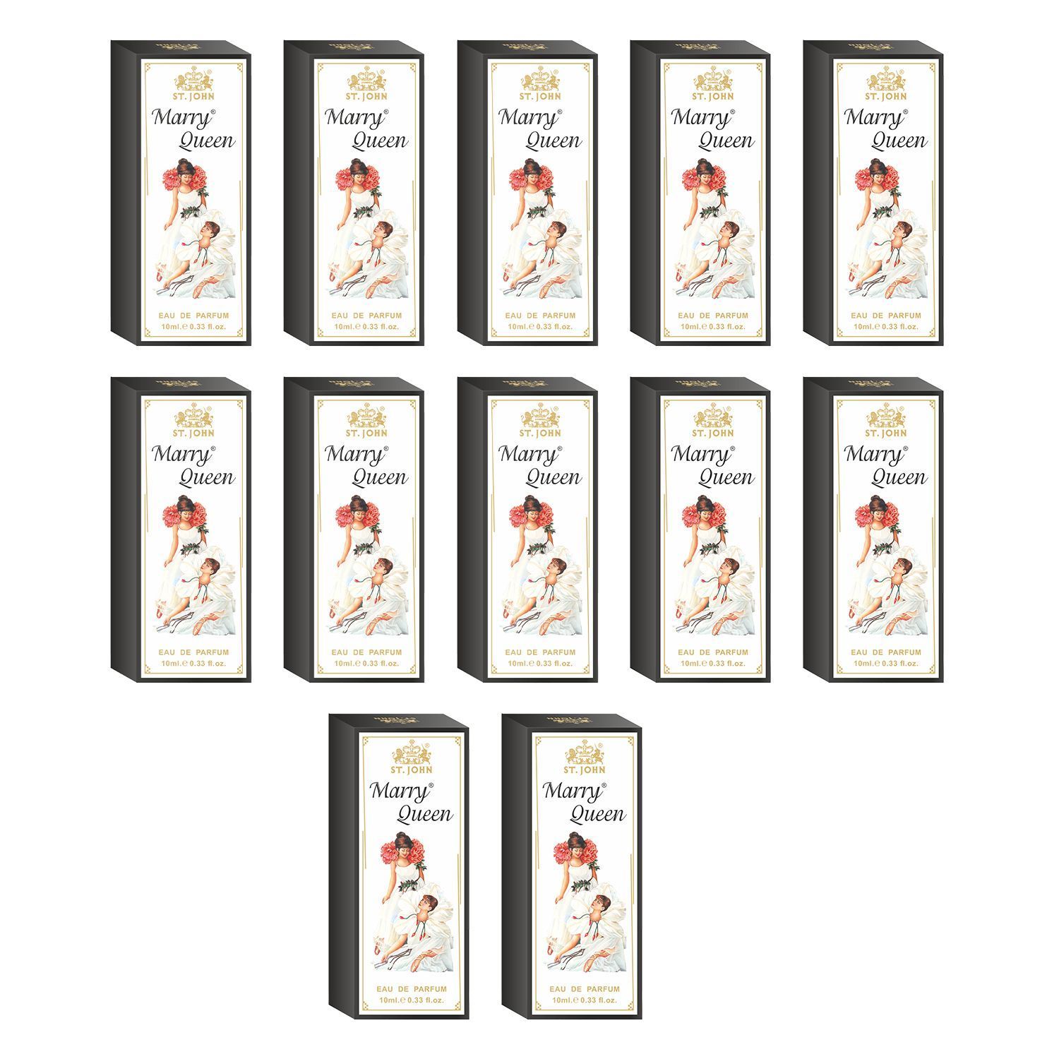 ST.JOHN Marry Queen Long Lasting Perfume 10ml (Pack of 12)